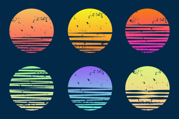 Real Review: Retro Sunset Vintage Background for Embroidery