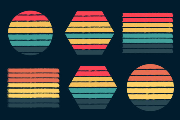 Retro Sunset Vintage Background 6 Bundle Review