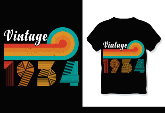 Retro Vintage 1934 T-Shirt Design Review