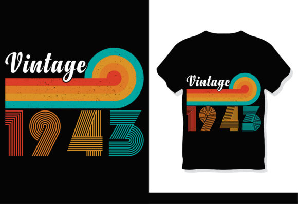 Retro Vintage 1943 T-Shirt Design Review