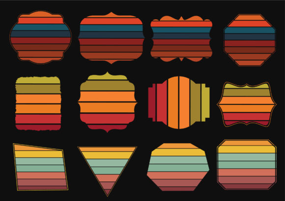 Retro Vintage Colorful Background
