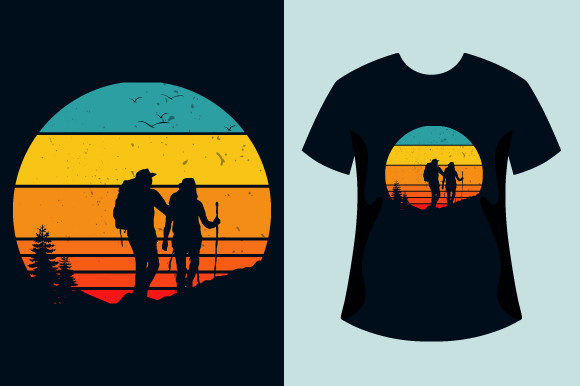 Retro Vintage Hiking Tshirt Design Review