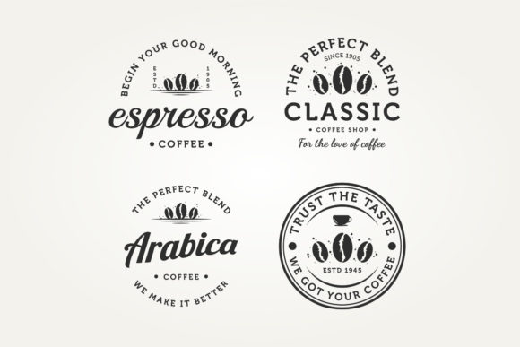 Set of Vintage Retro Coffee Badge Logo Review