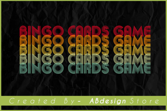 Vintage Retro Bingo Cards Game Design Review
