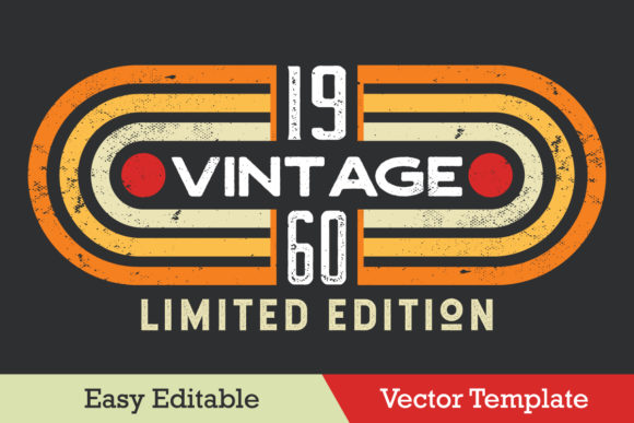 Vintage Retro Geometric Vector Template Review