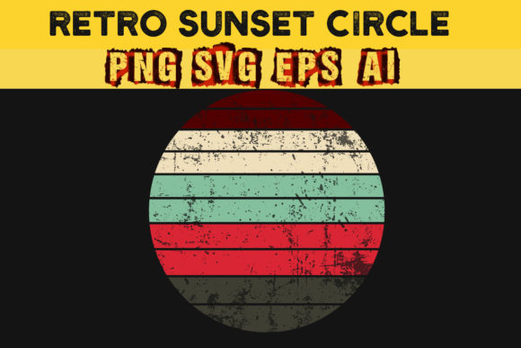 Why Retro Vintage Sunset Circle Works for Real Embroidery